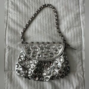 Target Silver Studded purse